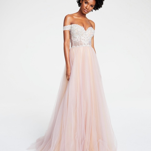 Glamour By Terani Dresses & Skirts - Off-the-shoulder gown from Glamour By Terani.